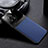 Coque Silicone Gel Motif Cuir Housse Etui FL1 pour OnePlus 12R 5G Bleu