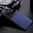 Coque Silicone Gel Motif Cuir Housse Etui FL1 pour Realme GT3 5G Bleu