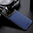 Coque Silicone Gel Motif Cuir Housse Etui FL1 pour Samsung Galaxy M80S Bleu