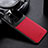 Coque Silicone Gel Motif Cuir Housse Etui FL1 pour Vivo Y35 4G Rouge