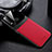 Coque Silicone Gel Motif Cuir Housse Etui FL1 pour Vivo Y50 Rouge