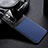 Coque Silicone Gel Motif Cuir Housse Etui FL1 pour Xiaomi Poco M4 Pro 5G Bleu