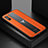 Coque Silicone Gel Motif Cuir Housse Etui FL2 pour Xiaomi Redmi 9AT Orange