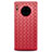 Coque Silicone Gel Motif Cuir Housse Etui H01 pour Huawei Mate 30 Pro 5G Rouge