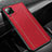 Coque Silicone Gel Motif Cuir Housse Etui H01 pour Huawei Nova 7i Rouge