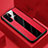 Coque Silicone Gel Motif Cuir Housse Etui H01 pour Huawei P30 Pro Rouge