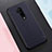 Coque Silicone Gel Motif Cuir Housse Etui H01 pour OnePlus 7T Pro Bleu