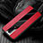 Coque Silicone Gel Motif Cuir Housse Etui H01 pour Oppo RX17 Pro Rouge