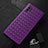 Coque Silicone Gel Motif Cuir Housse Etui H01 pour Samsung Galaxy Note 10 Plus 5G Violet