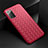 Coque Silicone Gel Motif Cuir Housse Etui H01 pour Samsung Galaxy Note 20 5G Rouge