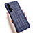 Coque Silicone Gel Motif Cuir Housse Etui H02 pour Huawei Honor 20 Pro Bleu