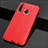 Coque Silicone Gel Motif Cuir Housse Etui H02 pour Huawei Honor 20E Rouge