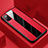 Coque Silicone Gel Motif Cuir Housse Etui H02 pour Huawei Honor V30 Pro 5G Rouge