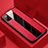 Coque Silicone Gel Motif Cuir Housse Etui H02 pour Huawei Honor View 30 5G Rouge