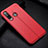 Coque Silicone Gel Motif Cuir Housse Etui H02 pour Huawei Nova 4e Rouge