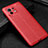 Coque Silicone Gel Motif Cuir Housse Etui H02 pour Xiaomi Mi 11 Lite 4G Rouge