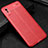 Coque Silicone Gel Motif Cuir Housse Etui H02 pour Xiaomi Redmi 9A Rouge