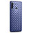 Coque Silicone Gel Motif Cuir Housse Etui H02 pour Xiaomi Redmi Note 8 Bleu