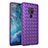 Coque Silicone Gel Motif Cuir Housse Etui H03 pour Huawei Mate 20 Violet