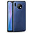 Coque Silicone Gel Motif Cuir Housse Etui H03 pour Huawei Mate 30 Pro 5G Bleu