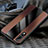 Coque Silicone Gel Motif Cuir Housse Etui H03 pour Huawei P20 Pro Marron