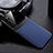 Coque Silicone Gel Motif Cuir Housse Etui H03 pour Huawei P30 Pro New Edition Bleu