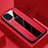 Coque Silicone Gel Motif Cuir Housse Etui H03 pour Huawei P40 Lite Rouge