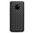 Coque Silicone Gel Motif Cuir Housse Etui H04 pour Huawei Mate 20 Pro Noir