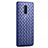 Coque Silicone Gel Motif Cuir Housse Etui H04 pour Oppo R17 Pro Bleu