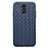 Coque Silicone Gel Motif Cuir Housse Etui H05 pour Huawei Mate 20 Lite Bleu