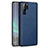 Coque Silicone Gel Motif Cuir Housse Etui H05 pour Huawei P30 Pro New Edition Bleu