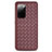 Coque Silicone Gel Motif Cuir Housse Etui H05 pour Samsung Galaxy S20 Plus Marron