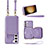 Coque Silicone Gel Motif Cuir Housse Etui JM1 pour Samsung Galaxy S22 5G Violet