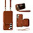 Coque Silicone Gel Motif Cuir Housse Etui JM1 pour Samsung Galaxy S24 5G Marron