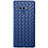 Coque Silicone Gel Motif Cuir Housse Etui L01 pour Samsung Galaxy Note 9 Bleu