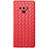 Coque Silicone Gel Motif Cuir Housse Etui L01 pour Samsung Galaxy Note 9 Rouge