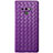 Coque Silicone Gel Motif Cuir Housse Etui L01 pour Samsung Galaxy Note 9 Violet