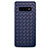 Coque Silicone Gel Motif Cuir Housse Etui L02 pour Samsung Galaxy S10 5G Bleu
