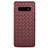 Coque Silicone Gel Motif Cuir Housse Etui L02 pour Samsung Galaxy S10 5G Marron