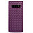 Coque Silicone Gel Motif Cuir Housse Etui L02 pour Samsung Galaxy S10 5G Violet