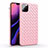 Coque Silicone Gel Motif Cuir Housse Etui pour Apple iPhone 11 Pro Max Or Rose