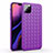 Coque Silicone Gel Motif Cuir Housse Etui pour Apple iPhone 11 Pro Violet