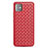 Coque Silicone Gel Motif Cuir Housse Etui pour Apple iPhone 11 Rouge