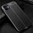 Coque Silicone Gel Motif Cuir Housse Etui pour Apple iPhone 12 Mini Noir