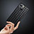 Coque Silicone Gel Motif Cuir Housse Etui pour Apple iPhone 15 Noir Petit