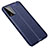 Coque Silicone Gel Motif Cuir Housse Etui pour Huawei Honor Play4T Pro Bleu