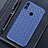 Coque Silicone Gel Motif Cuir Housse Etui pour Huawei Honor V10 Lite Bleu