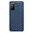 Coque Silicone Gel Motif Cuir Housse Etui pour Huawei Honor X10 5G Bleu