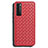 Coque Silicone Gel Motif Cuir Housse Etui pour Huawei Nova 7 5G Rouge