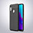 Coque Silicone Gel Motif Cuir Housse Etui pour Huawei Y6 (2019) Noir